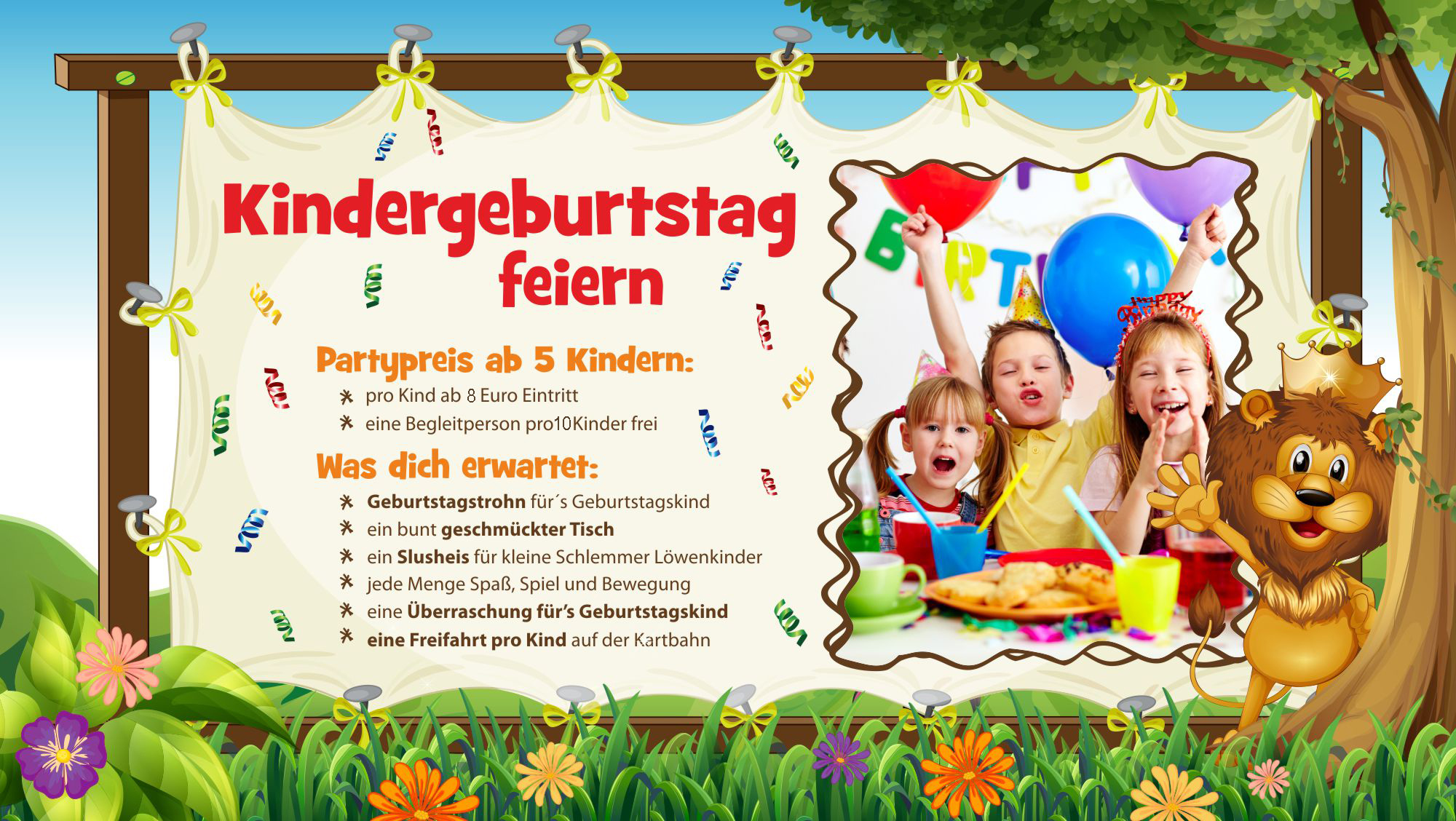 Angebot Kindergeburtstag