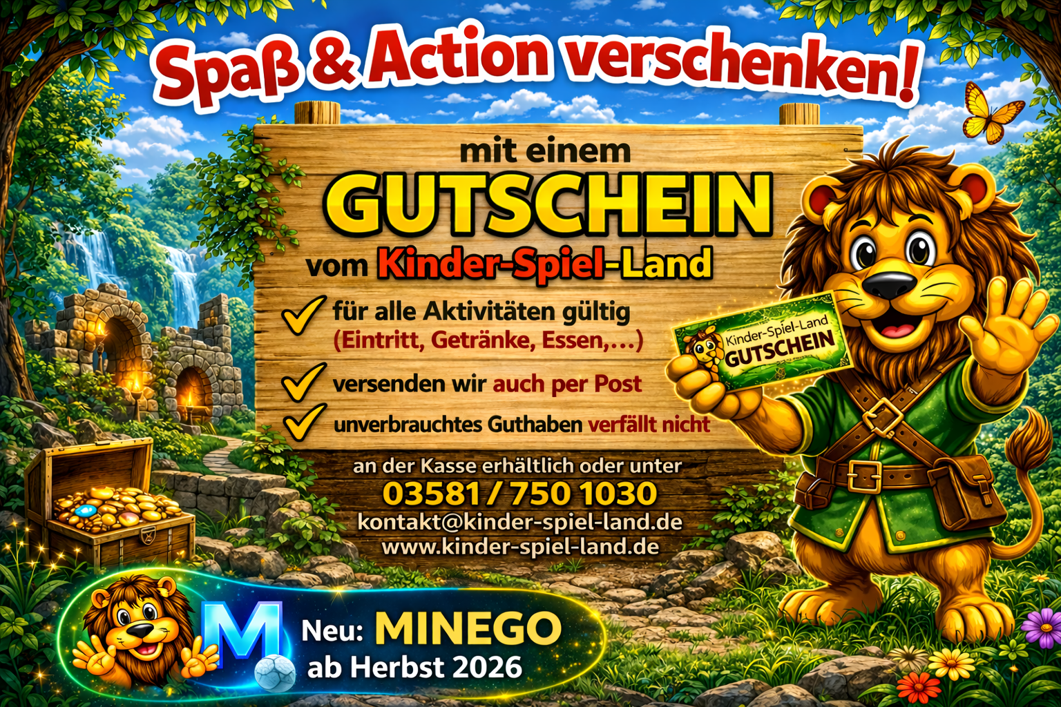 Gutschein KSL Minego 2026